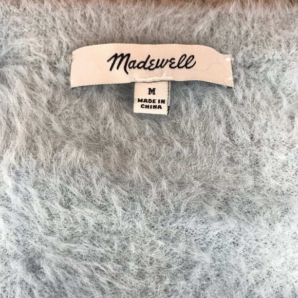 Madewell Hewitt Cardigan Sweater Blue Size Medium - Picture 6 of 8